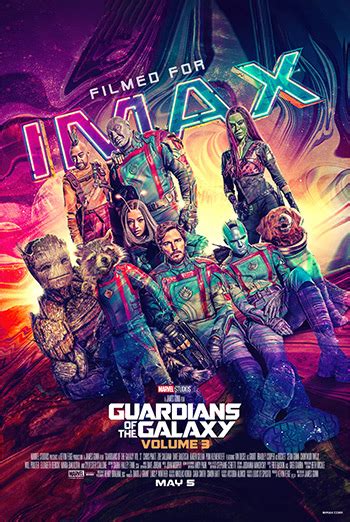 Guardians of the galaxy 3 showtimes - 2hr 29m. (3,952) 64. In Marvel Studios “Guardians of the Galaxy Vol. 3” our beloved band of misfits are looking a bit different these days. Peter Quill, still reeling from the loss of Gamora, must rally his team around him to defend the universe along with protecting one of their own. 